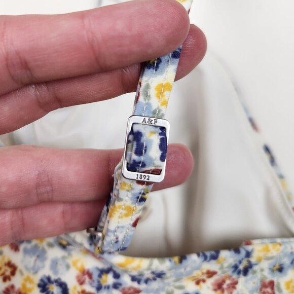 Abercrombie Ditsy Floral Ruffle Strap Underwire Bikini Top sz XS - Picture 5 of 9